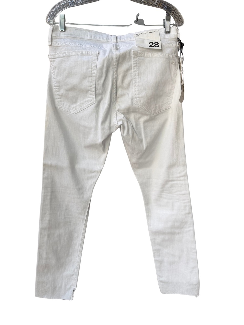 28 - NWT - Rag & Bone Jeans White Prospector Dre Capri - Picture 7 of 10